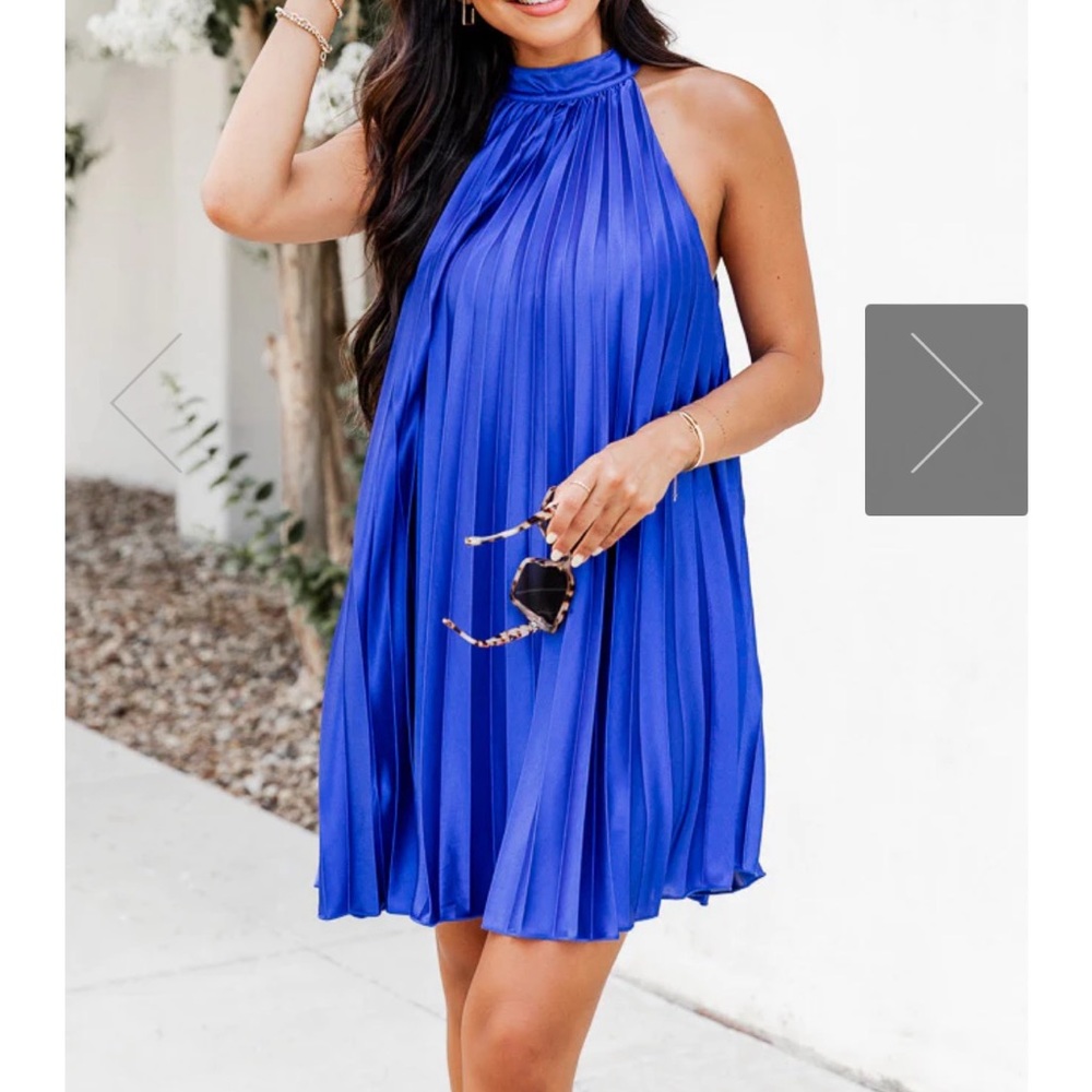 NWT Pink Lily - Into the Night Halter Mini Dress